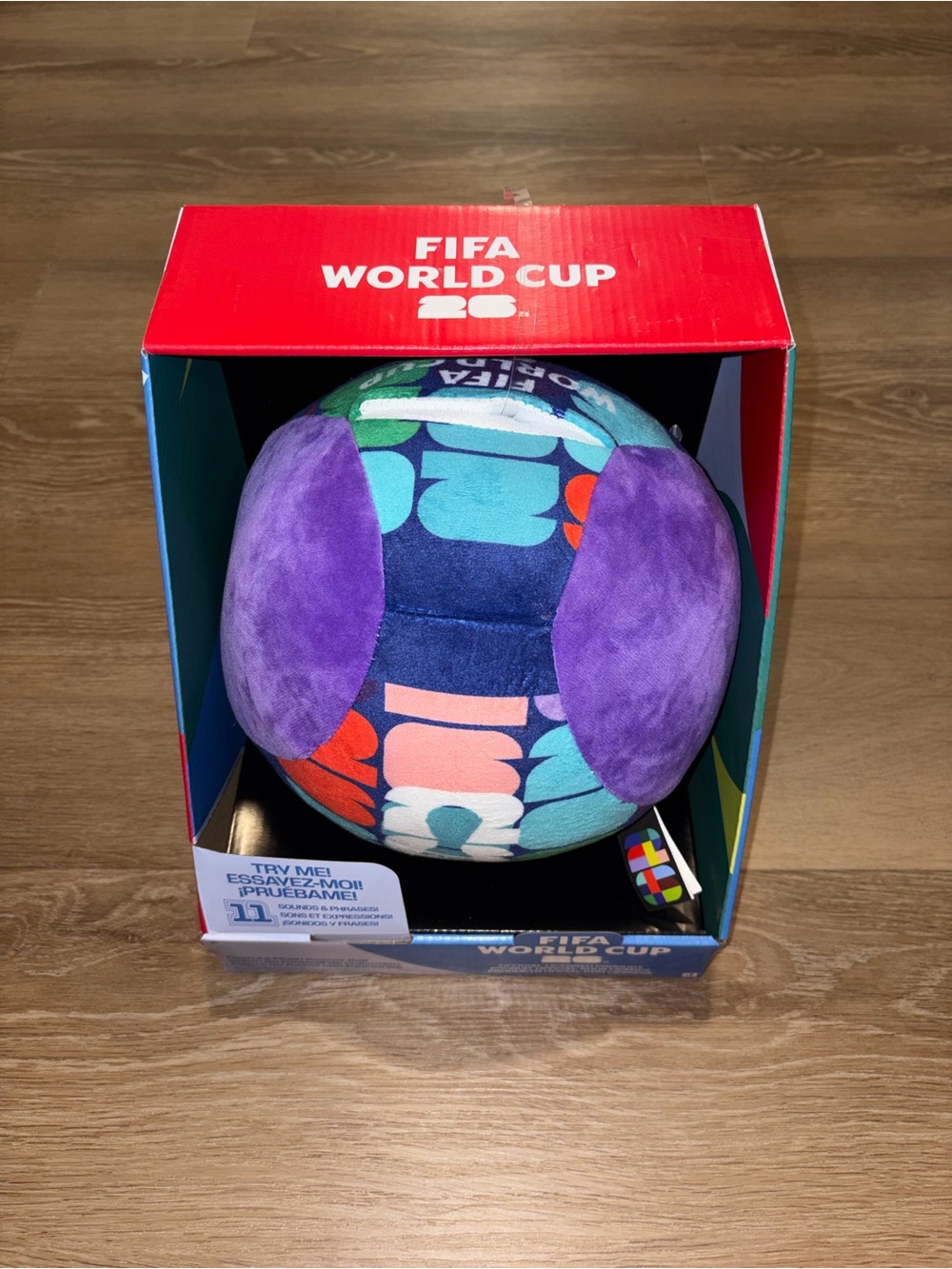 FIFA World Cup 2026 9” Plush Soccer Ball 11 Sounds And Phrases Jazwares New